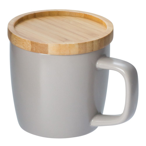 蓋付カラーマグ(280ml)(グレー)