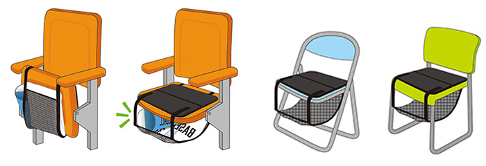 スタジアムの椅子やパイプ椅子など様々な椅子に対応可能