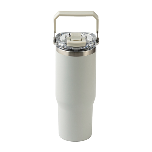ストロー付き2WAYタンブラー(900ml)(グレー)