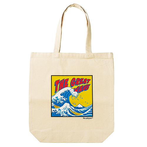 キャンバストート (波・北斎モチーフ)|Re:ukiyoe|外国人向けお土産グッズ