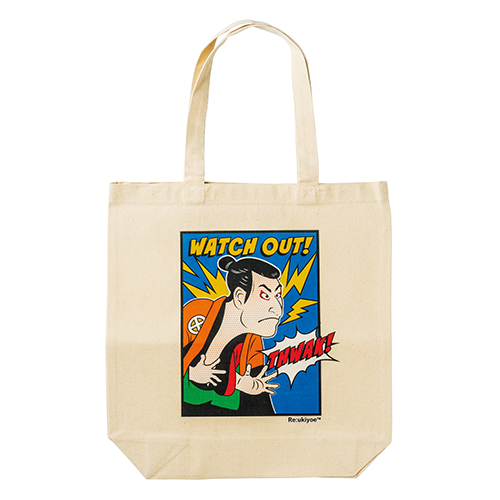 キャンバストート (写楽・歌舞伎役者モチーフ)|Re:ukiyoe|外国人向けお土産グッズ