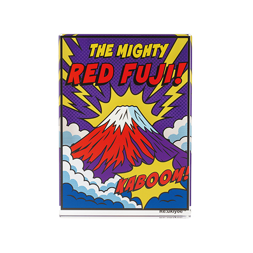 アクリルブロック (赤富士・北斎モチーフ)|Re:ukiyoe|外国人向けお土産グッズ