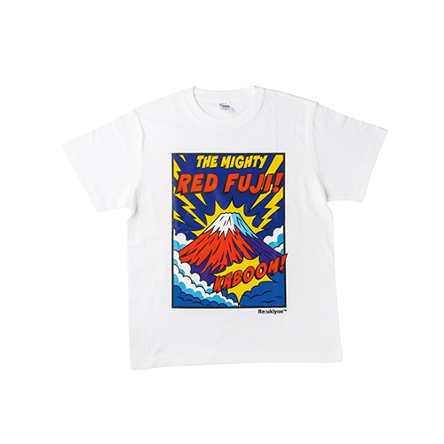 Tシャツ (赤富士・北斎モチーフ) M|Re:ukiyoe|外国人向けお土産グッズ