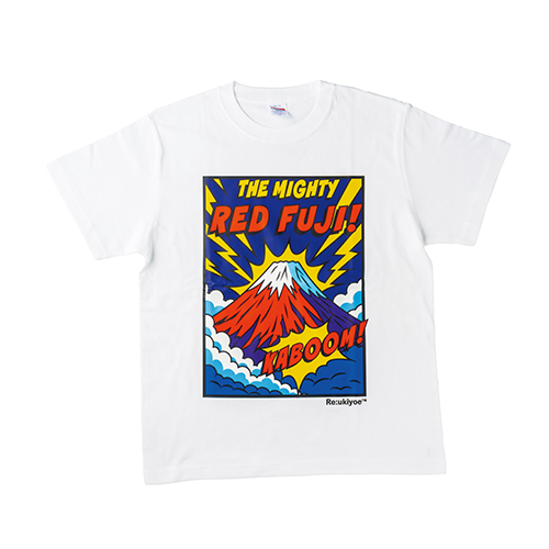 Tシャツ (赤富士・北斎モチーフ) XL|Re:ukiyoe|外国人向けお土産グッズ