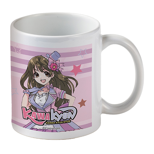 フルカラー転写対応陶器マグカップ(320ml)(白)